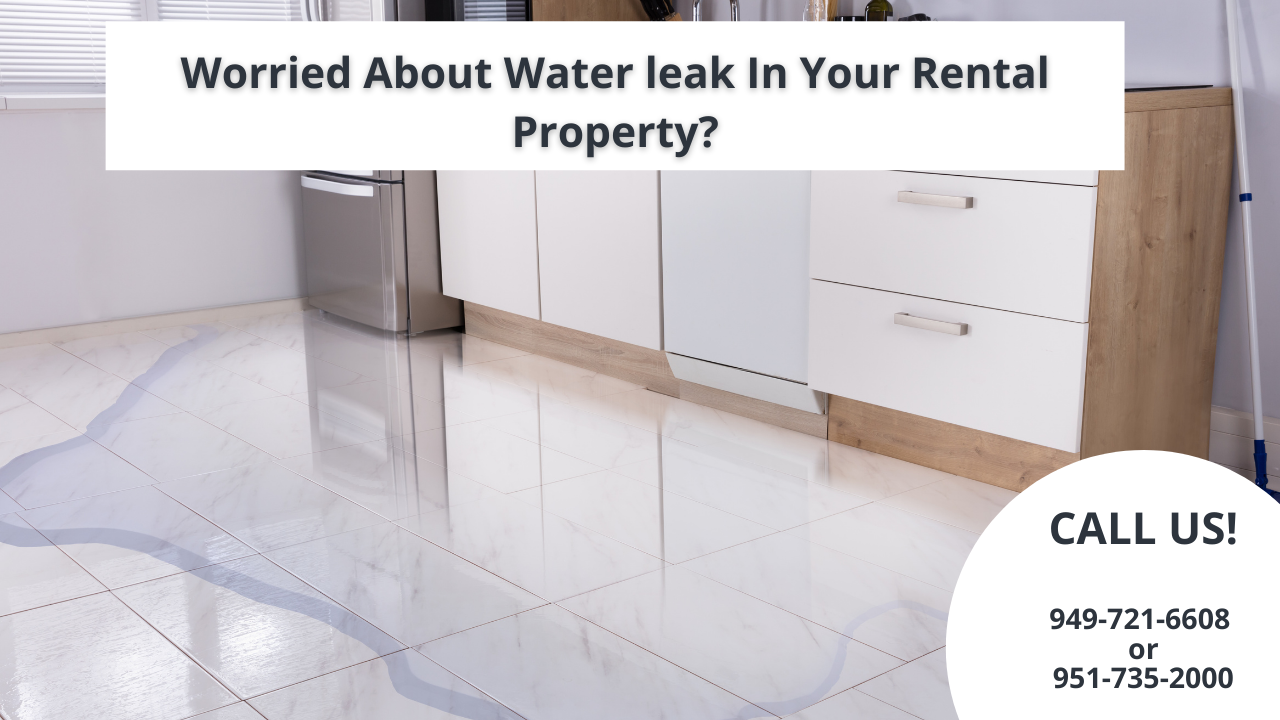 water leak in rental property